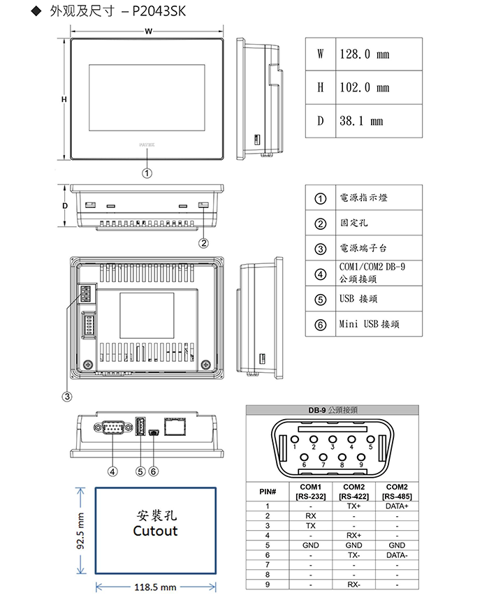 永宏人机P2043SK